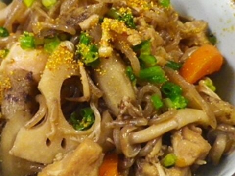 鶏モモきのこ根菜煮